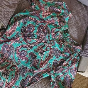 Ann Taylor top size large paisley print